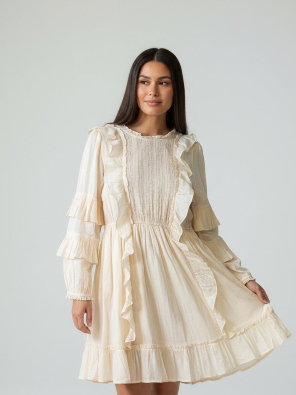 Happy X Nature Pretty as a Peach Prairie Dress M